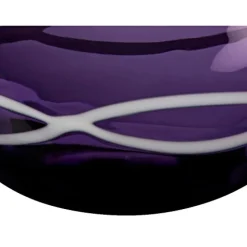 Dessertschalen^Amara Design 6 Schälchen Kompottschale Müßlischale Obst Glas lila violett Schale 12,5cm