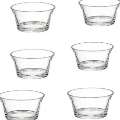 Einweihung|Schalen & Schüsseln^Cristalica 6 Stück Müslischale aus Bleikristall "Loft"(12cm) TRANSPAREN