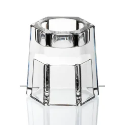 Kerzenhalter^German Crystal 3 Stück Teelicht Kerzenhalter Kerzenständer 8 cm Bleikristall Glas zweiseitig nutzbar