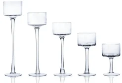 Geburtstag|Kerzenhalter^Cristalica 5 Teelichthalter im Set