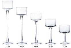 Geburtstag|Kerzenhalter^Cristalica 5 Teelichthalter im Set