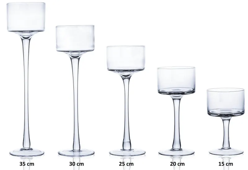 Geburtstag|Kerzenhalter^Cristalica 5 Teelichthalter im Set