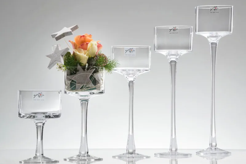 Geburtstag|Kerzenhalter^Cristalica 5 Teelichthalter im Set