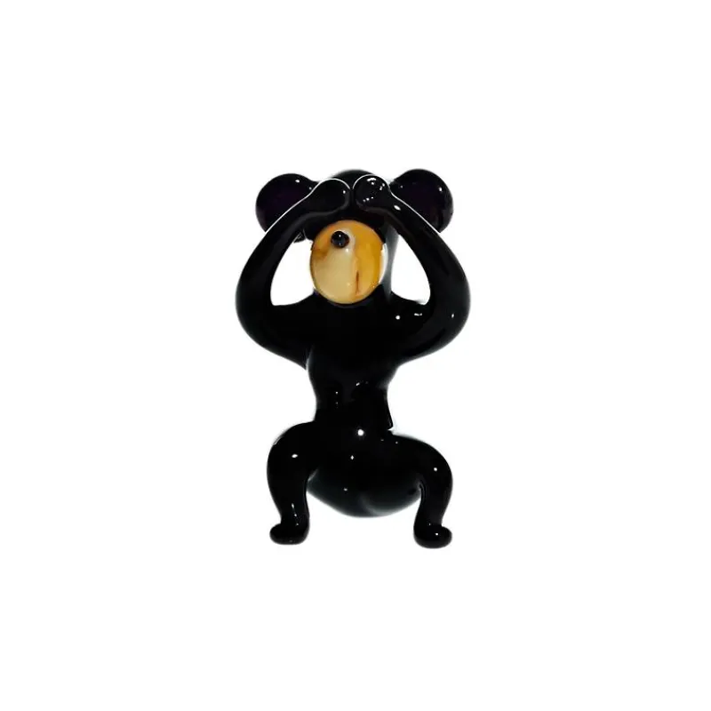 Kinder|Geburtstag^Art Glass Affe Augen Mini Plus 4-5cm Glas Tiere Figuren Sammeln Vitrine Miniatur Zoo