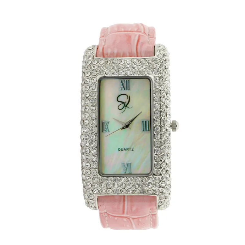 Sarah Kern Kollektion|Accessoires^Cristalica Armbanduhr Celsia aus 925 Sterling Silber Schmuck für Damen Glam