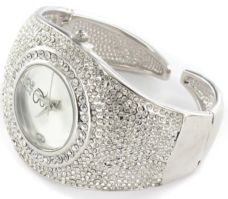 Sarah Kern Kollektion|Accessoires^Cristalica Armbanduhr Dryade aus 925 Sterling Silber Schmuck für Damen Glam