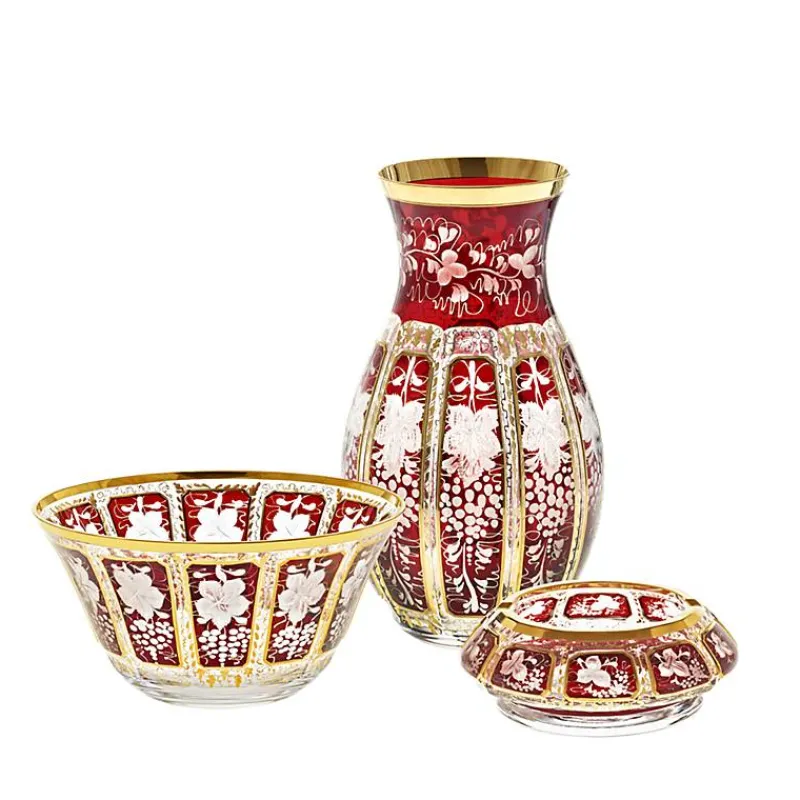 Aschenbecher^Cristalica Kingdom Aschenbecher getäfelt "Ruby Grape" (16cm)