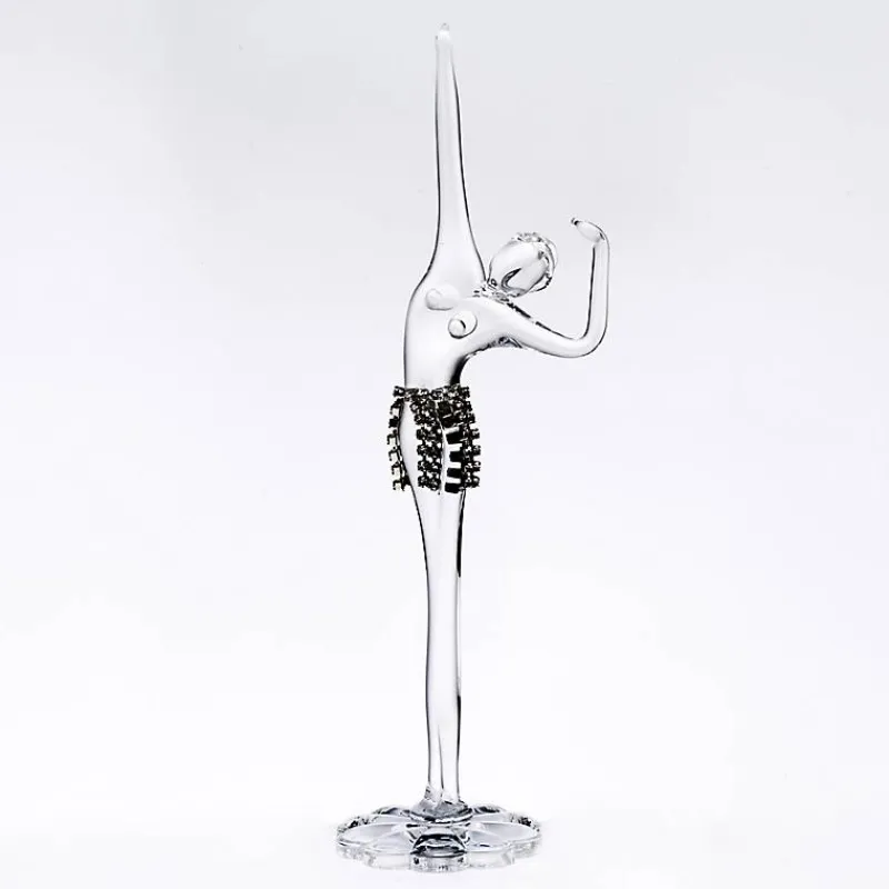 Skulpturen|Skulpturen^Art Glass Ballerina mit Strassrock "Fantasia" (11cm)
