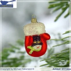 Weihnachten|Weihnachten^Cristalica GmbH Baumkugel Handschuh 6cm