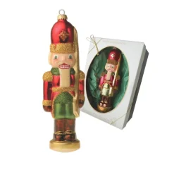 Weihnachten|Weihnachten^Glaswaren sonstige Baumkugel Nussknacker 18cm