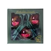 Weihnachten|Weihnachten^Cristalica Baumkugel rot Barock 8cm 3er-Set