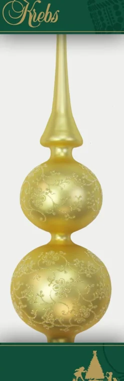 Weihnachten|Weihnachten^Art Glass Baumspitze Glitzerranke (33cm)