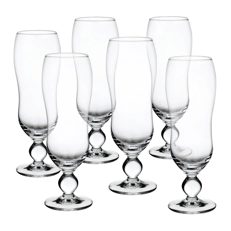Gläserset^Fan Unikate Bierglas Biertulpe Pilsglas Kamenz 6er-Set 300ml