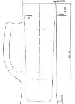 Männer|Biergläser^Fan Unikate Bierkrug Sauerland Seidel 500ml