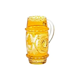 Farbige Gläser|Biergläser^Cristalica Kingdom Bierkrug Yellow Queen 400ml