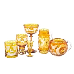 Farbige Gläser|Biergläser^Cristalica Kingdom Bierkrug Yellow Queen 400ml