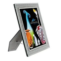 Hochzeit|Hochzeit^Cristalica Bilderrahmen Crystal Diamonds Format 25x20cm Fotorahmen Portrait Kristallglas