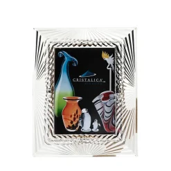 Pokal & Glasblock^Cristalica Bilderrahmen Kathleen Galerie Format 13x18cm Foto Portrait klar Bleikristallglas