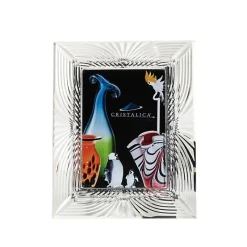 Pokal & Glasblock|Bilderrahmen^Cristalica Bilderrahmen Moire Galerie Format 13x18cm Fotorahmen Portrait Bleikristallglas