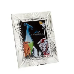 Pokal & Glasblock|Bilderrahmen^Cristalica Bilderrahmen Moire Galerie Format 13x18cm Fotorahmen Portrait Bleikristallglas