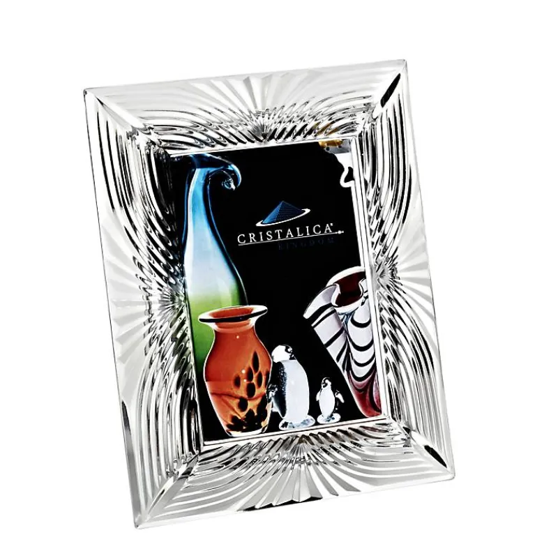 Pokal & Glasblock|Bilderrahmen^Cristalica Bilderrahmen Moire Galerie Format 9x13cm Fotorahmen Portrait Bleikristallglas