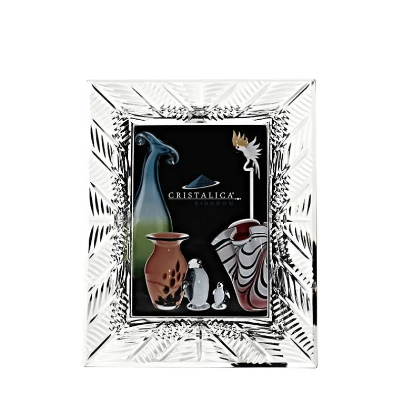 Pokal & Glasblock^Cristalica Bilderrahmen Sheila Galerie Format 13x18cm Fotorahmen Portrait Bleikristallglas