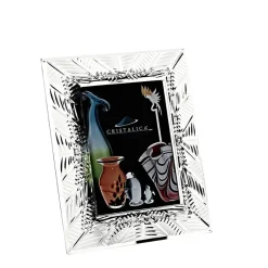 Pokal & Glasblock^Cristalica Bilderrahmen Sheila Galerie Format 13x18cm Fotorahmen Portrait Bleikristallglas