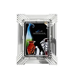 Pokal & Glasblock|Bilderrahmen^Cristalica Bilderrahmen Starburst Galerie Format 9x13cm Foto Portrait klar Bleikristallglas