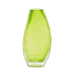 Vasen|Ostern^Art Glass Blütenvase Mini Blumen Tischvase Dekoration Moonlight Höhe 18cm grün Handmade