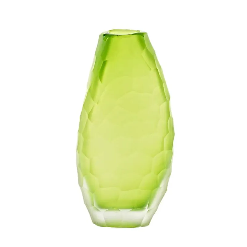 Vasen|Ostern^Art Glass Blütenvase Mini Blumen Tischvase Dekoration Moonlight Höhe 18cm grün Handmade