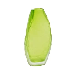 Vasen|Ostern^Art Glass Blütenvase Mini Blumen Tischvase Dekoration Moonlight Höhe 18cm grün Handmade