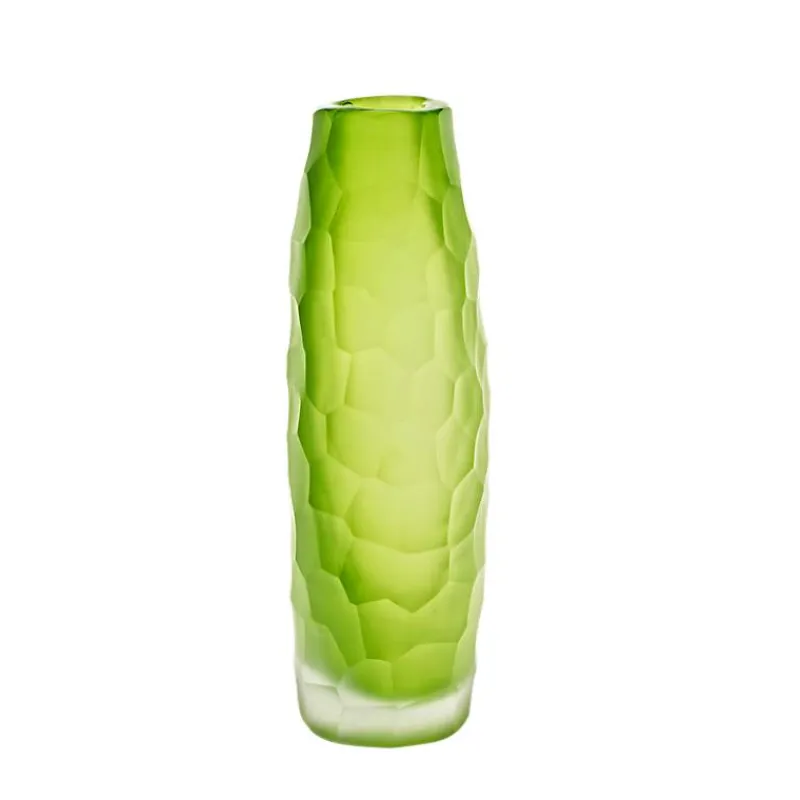 Vasen|Ostern^Art Glass Blütenvase Mini Blumen Tischvase Dekoration Moonlight Höhe 18cm grün Handmade