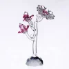 Skulpturen|Skulpturen^Art Glass Blumenast "Fantasia" (14cm)
