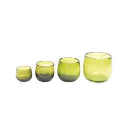 Blumentopf^Glaswaren sonstige Blumentopf Pot olivegrün Colori div. Größen