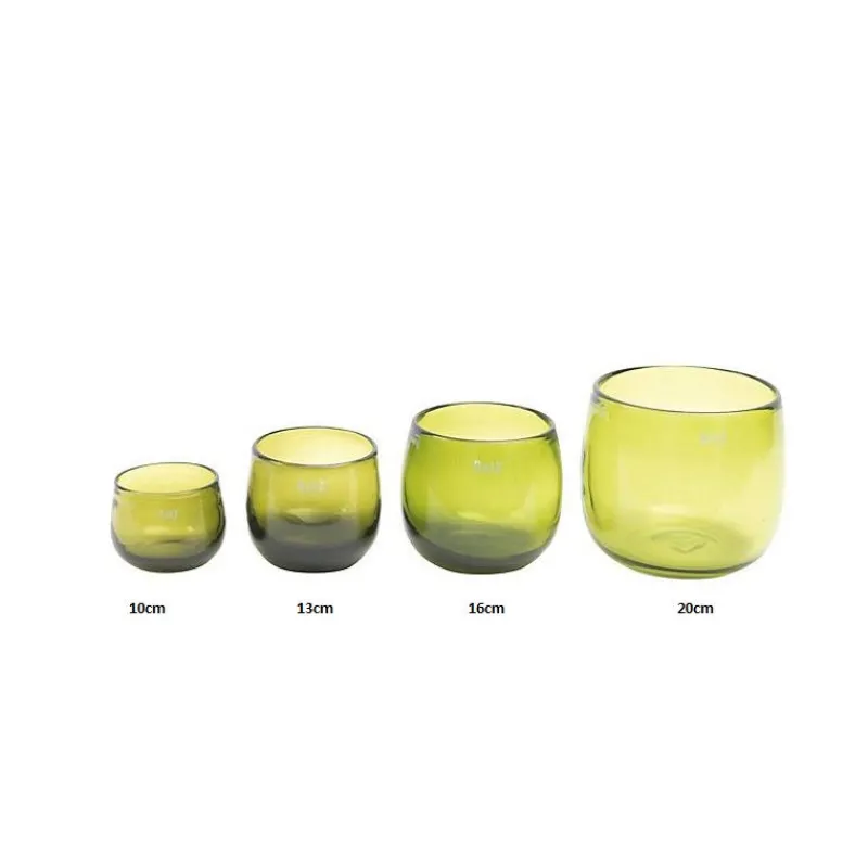 Blumentopf^Glaswaren sonstige Blumentopf Pot olivegrün Colori div. Größen