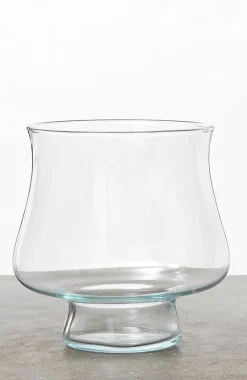 Frauen|Vasen^Glaswaren sonstige Blumenvase Glas Tischdekoration H 14 cm