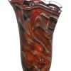 Valentienstag|Vasen^Cristalica Blumenvase grau-rot Jozy Art Queen 35cm