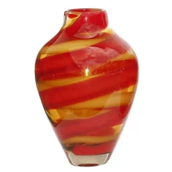 Valentienstag|Vasen^Art Glass Bodenvase Jozy rot-gelb Art Queen 31cm