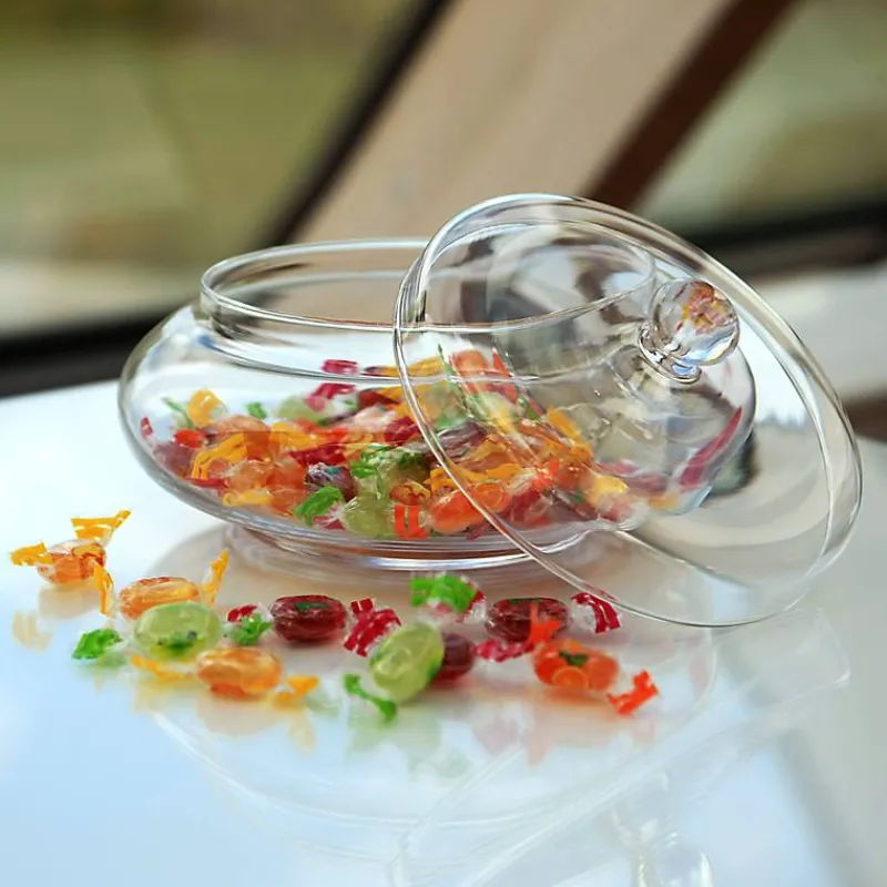 Frauen|Einweihung^Cristalica Kingdom Bonboniere Candy Famous 22cm Keksdose Gefäß mit Deckel Vorratsdose Klarglas