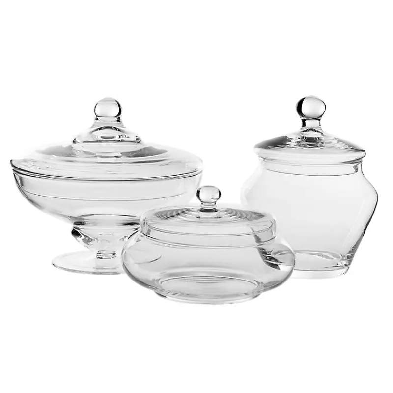 Frauen|Einweihung^Cristalica Kingdom Bonboniere Candy Famous 22cm Keksdose Gefäß mit Deckel Vorratsdose Klarglas