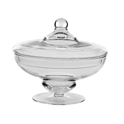 Einweihung|Bonbonieren^Cristalica Kingdom Bonboniere Marie Famous 26cm Keksdose Gefäß mit Deckel Vorratsdose Klarglas