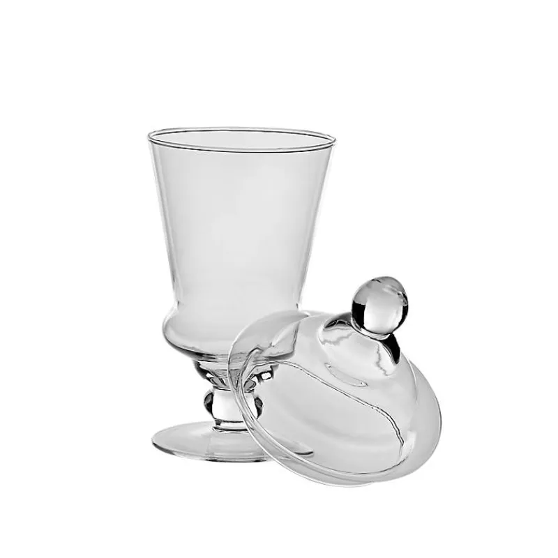 Pokal & Glasblock|Frauen^Cristalica Kingdom Bonboniere Pokal Famous 24cm Keksdose Gefäß mit Deckel Vorratsdose Klarglas