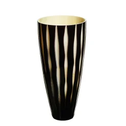 Vasen^Art Glass Bouquetvase JozeySchwarz-weiß "Art Queen" (29,5cm)