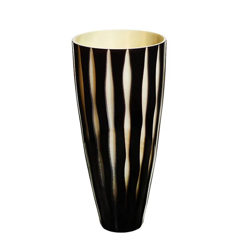 Vasen^Art Glass Bouquetvase JozeySchwarz-weiß "Art Queen" (29,5cm)