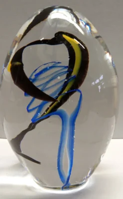 Arbeitszimmer^Art Glass Briefbeschwerer Ei 