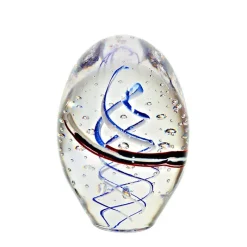 Arbeitszimmer^Art Glass Briefbeschwerer Ei 