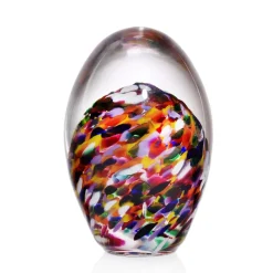 Arbeitszimmer^Art Glass Briefbeschwerer Ei 