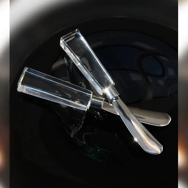 Besteck & Zubehör^Glass Materials Buttermesser Dessertmesser Streichmesser klar 15,5cm