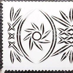 Butterdosen^Cristalica Butterplatte aus Bleikristall 2er Set 10x18cm