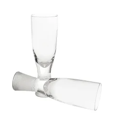 Sektgläser^Fan Unikate Champagnerglas Fine and Divine 210ml, Transparent, aus Bleikristall